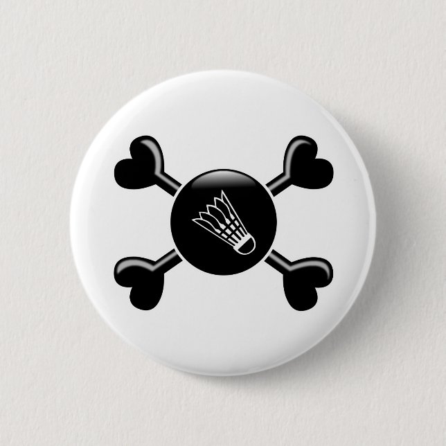 Knochen-Badminton Button (Vorderseite)