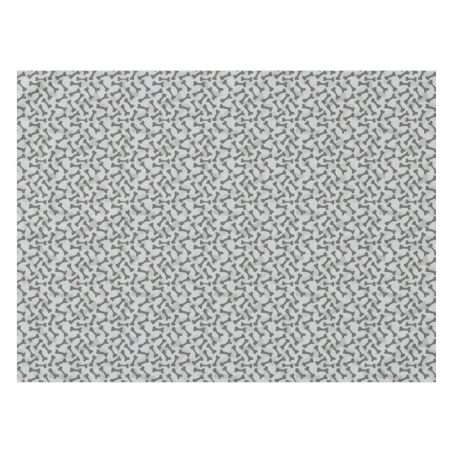 Knochen-Beschaffenheits-Muster Greyscale Tischdecke (Vorderseite (Horizontal))