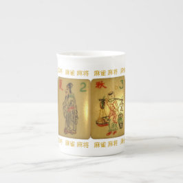Knochen-China-Tasse mit Jahreszeitfliesen Prozellantasse