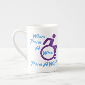 Knochen-China-Tasse - Wo ist ein Rad Prozellantasse