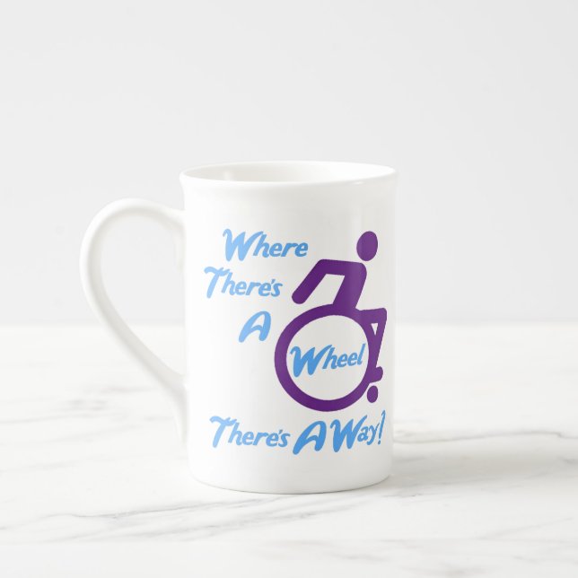 Knochen-China-Tasse - Wo ist ein Rad Prozellantasse (Links)