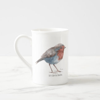 Knochen-China-Tee-Schale "meines kleinen Robins" Prozellantasse