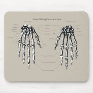 Knochen der menschlichen Hand Mousepad