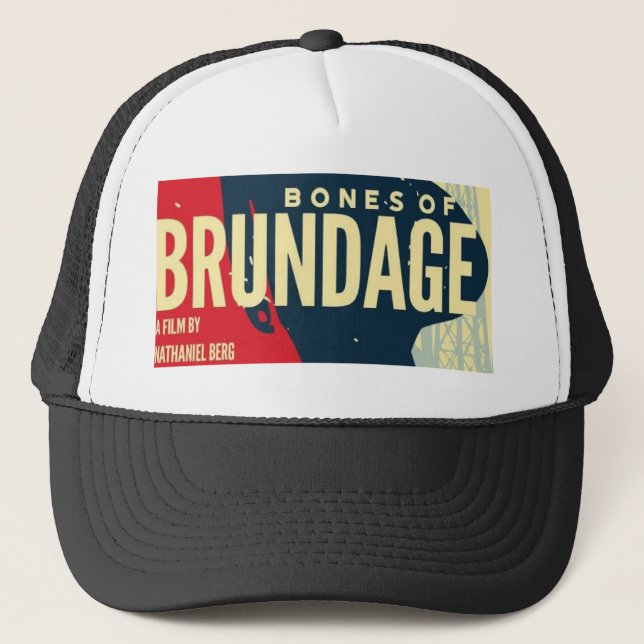 Knochen des Brundage Film-Plakat-Hutes Truckerkappe (Vorderseite)