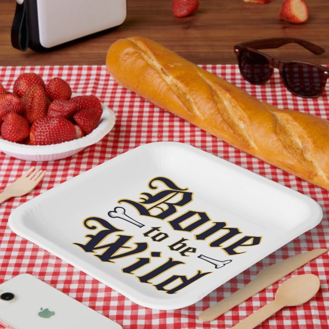 Knochen, frei zu sein pappteller (Picknick)