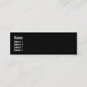 Knochen - Haut Mini Visitenkarte