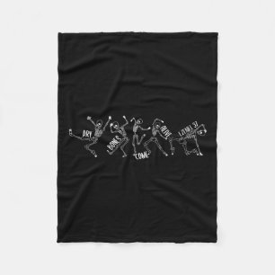 Knochen kommen Alive Ezekiel 37 Halloween Skeleton Fleecedecke