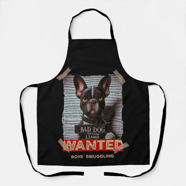 Knochen-Schmuggelnder Böser Hund: Der Mugshot der  Schürze (Vorderseite)