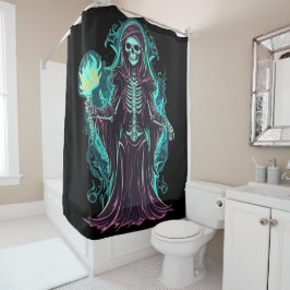 Knochen-Sensenmann Duschvorhang