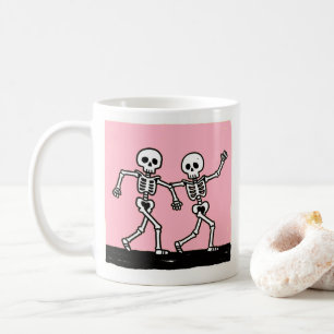 Knochen, um an Halloween wild zu sein, lustiger ta Kaffeetasse