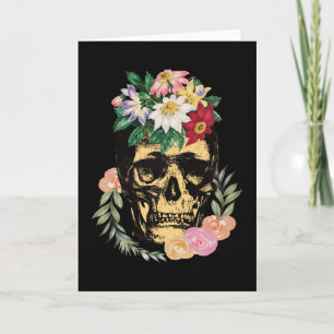 Knochen und Blume Karte