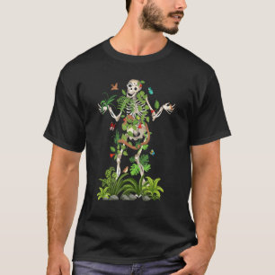Knochen und Botanik Botaniker Pflanze Gärtnerei T-Shirt