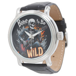 Knochen zu freier Skelettüberwachung Armbanduhr
