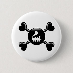 Knochen-Züge Button