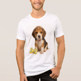 Knochen zum Wilden - Beagle Pup & Polka Dot Tri-Blend Shirt