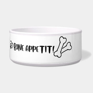 Knochenappetit - Keramik Hundeschüssel für Hunde Napf