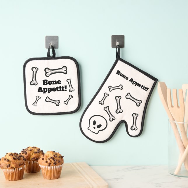 Knochenappetit! Ofenhandschuh & Topflappen-Set (Insitu (Hängend))