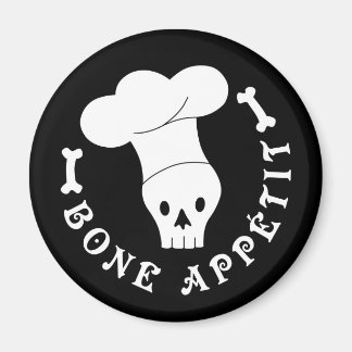 Knochenappetit Skeleton Koch Magnet