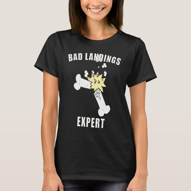Knochenbruch Beinbruch Bruch T-Shirt (Vorderseite)