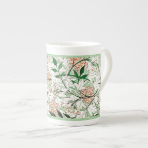 KNOCHENCHINA TASSE: WILLIAM MORRIS : JASMINE PROZELLANTASSE