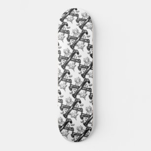 Knochenfiligrane Skateboard