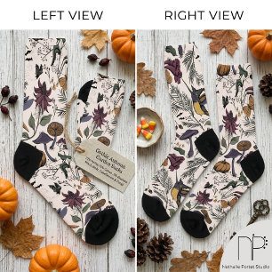 Knochengespinst Halloween Hummingbird Garden Socken