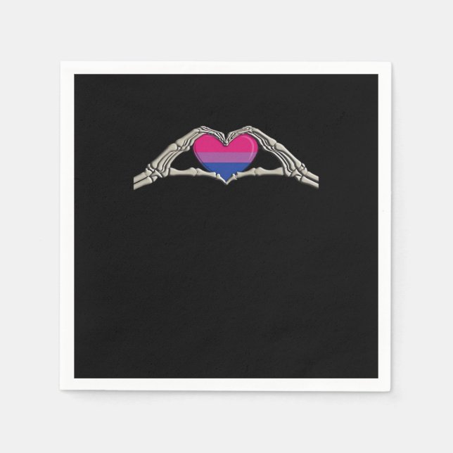 Knochenhandschuhe Serviette (Vorderseite)