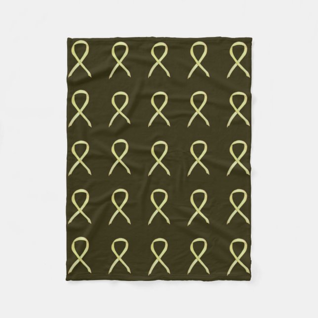 Knochenkrebs-Bewusstsein Band-Fleece Soft Blankets Fleecedecke (Vorderseite)