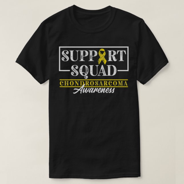 Knochenkrebs-Bewusstsein I unterstützen Squad I Ch T-Shirt (Design vorne)