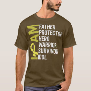 Knochenkrebs-Bewusstsein Ich bin Vater Helden Krie T-Shirt