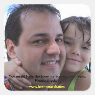 Knochenmarkregister Quadratischer Aufkleber