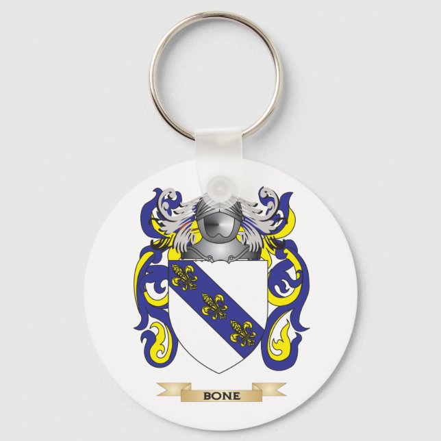Knochenmütze von Waffen (Familienwappen) Schlüsselanhänger (Vorderseite)
