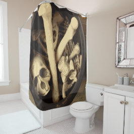 Knochenstall. Duschvorhang