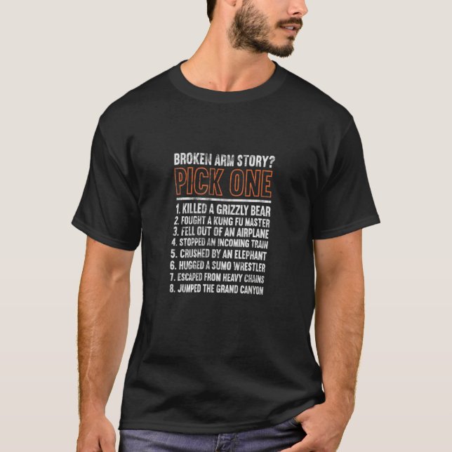 Knochenverletzungen an gebrochenen Armen werden ba T-Shirt (Vorderseite)