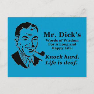 Knock Hard Postkarte