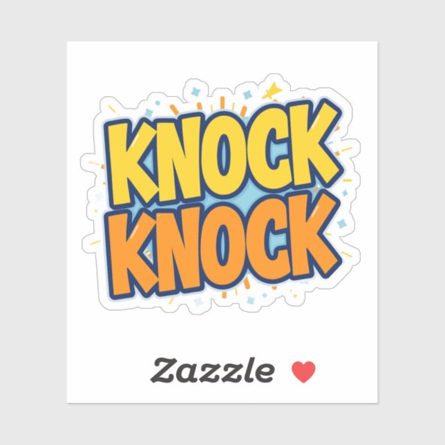 Knock knock  aufkleber (Blatt)