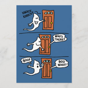 Knock Knock Ghost Halloween Joke Kid Party Einladu Einladung