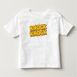 Knock knock kleinkind t-shirt