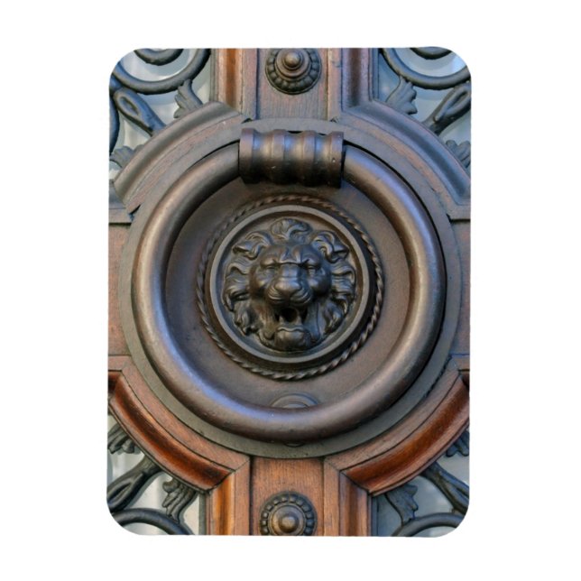 Knock Knock Lion Head - Barcelona - Magnet (Vertikal)