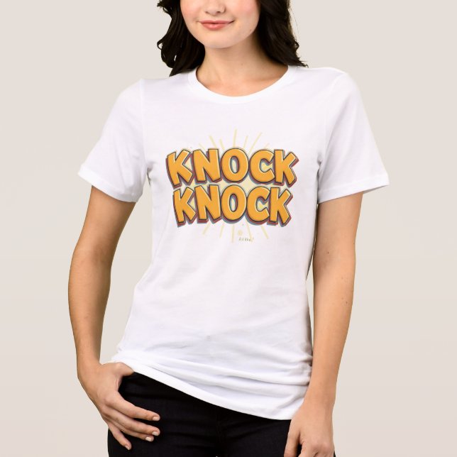 Knock knock Tri-Blend shirt (Vorderseite)