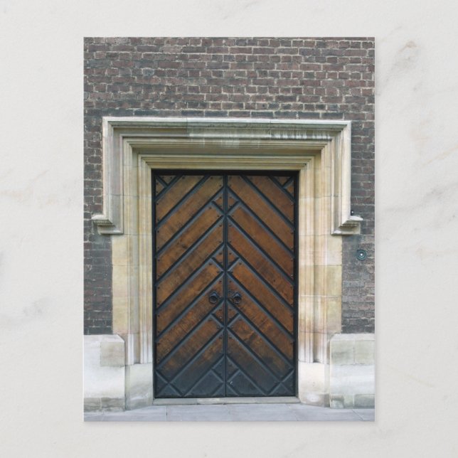 Knock Knock ... Wessen dort? London Postcard Postkarte (Vorderseite)