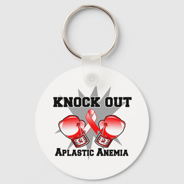 Knock out Aplastic Anämie Schlüsselanhänger (Vorderseite)