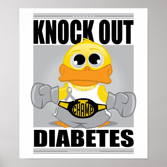 Knock-out-Diabetes Poster (Vorne)