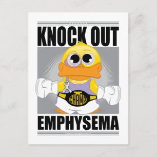 Knock Out Emphysema Postkarte