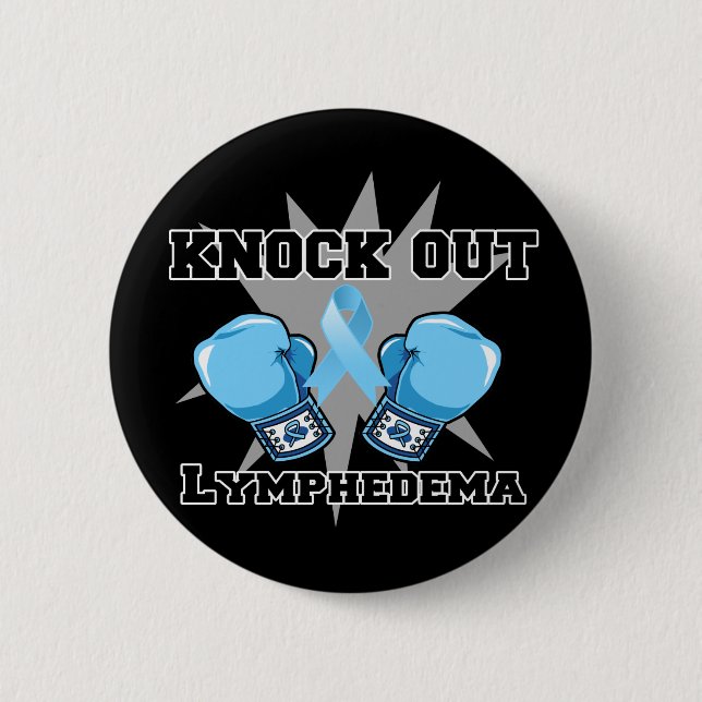 Knock Out Lymphoödem Button (Vorderseite)