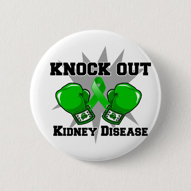 Knock Out Nierenerkrankung Button (Vorderseite)