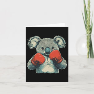 Knockout Koala Bär für einen schönen Tag und Boxen Karte