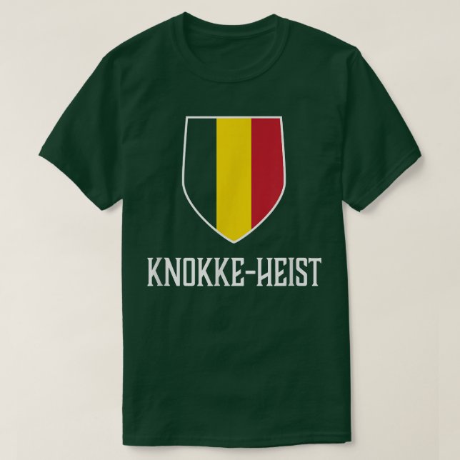 Knokke-Heist, Belgien - Belgisches Belgique-Shirt T-Shirt (Design vorne)