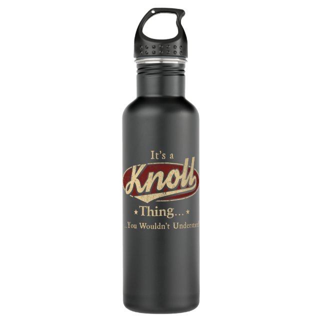 KNOLL-Wasserflasche, KNOLL-Wasserflasche Edelstahlflasche (Vorderseite)