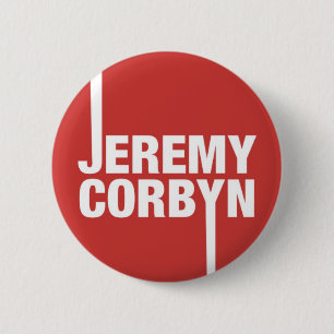 Knopf-Abzeichen-Arbeits-Party-Führer Jeremy Corbyn Button